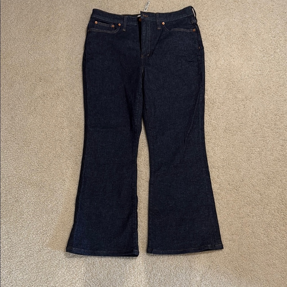 Madewell Blue Flare Wide Leg Jeans